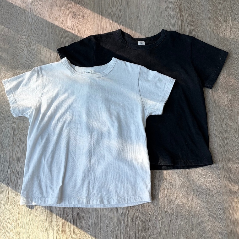 LESET 'The Margo' Tees, Black & White, Size Small